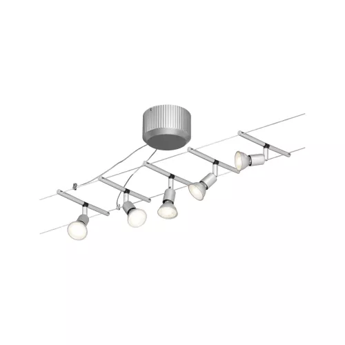 Spice SaltLED Kabelsystem Basisset GU5.3 max. 5x10W dimmbar 230/12V Mattchrom