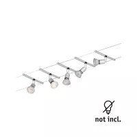 Kit básico de sistema de cableado LED Spice Salt, GU5.3, máx. 5x10W, regulable, 230/12V, acabado cromado mate. - système d'accrochage et décoration - détail 4