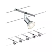 Spice SaltLED Kabelsystem Basisset GU5.3 max. 5x10W dimmbar 230/12V Mattchrom - système d'accrochage et décoration - détail 7