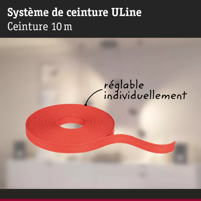 ULine 10m Dacron Textile Kupfer Orange Gurtband