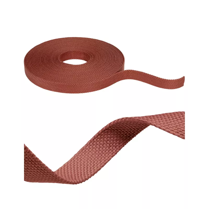 ULine Sangle 10m Dacron Textil Cuivre Terre cuite