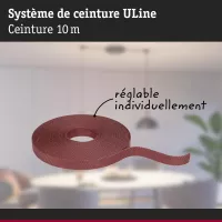 ULine 10m Dacron Textile Copper Terracotta Webbing - système d'accrochage et décoration - détail 4