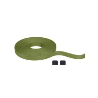 Cinta textil ULine de 10 m, color verde cobre, de dacrón. - système d'accrochage et décoration - détail 7
