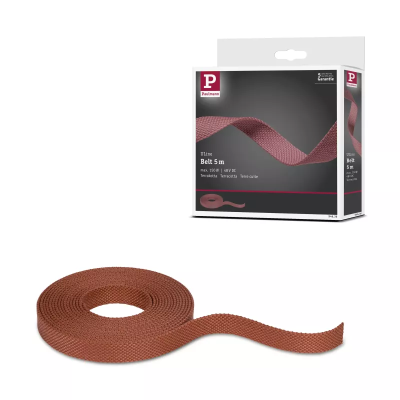 ULine 5m Dacron Textile Strap Copper Terracotta