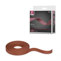 Correa textil ULine de 5 m de dacrón color terracota cobrizo - système d'accrochage et décoration - détail 9
