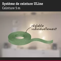 ULine 5m Dacron Textile Kupfergrünes Gurtband - système d'accrochage et décoration - détail 4