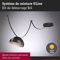 ULine Schüsselband-Starterset 5 m 12 W Schwarz - système d'accrochage et décoration - détail 4