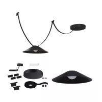 ULine Kegelband-Starterset 5 m 12 W Schwarz - système d'accrochage et décoration - détail 2