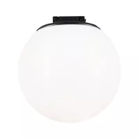 Lámpara colgante LED ULine tipo bola, 795 lm, 8 W, 150 mm, 3000 K, color negro. - système d'accrochage et décoration - détail 2