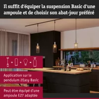 URail Lampenschirm 2Easy Biraha 120mm Anthrazit - système d'accrochage et décoration - détail 7