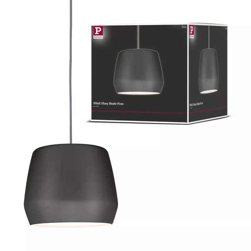 URail 2Easy Pirm 280mm Frosted Grey Lampshade