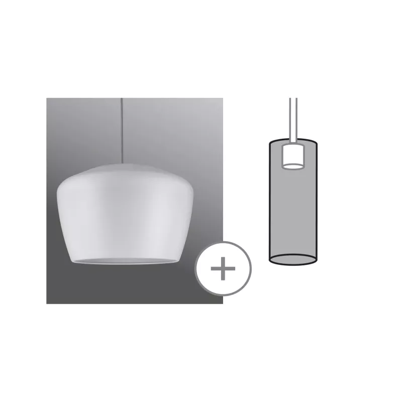 URail 2Easy Pom Lampshade 350mm Frosted White