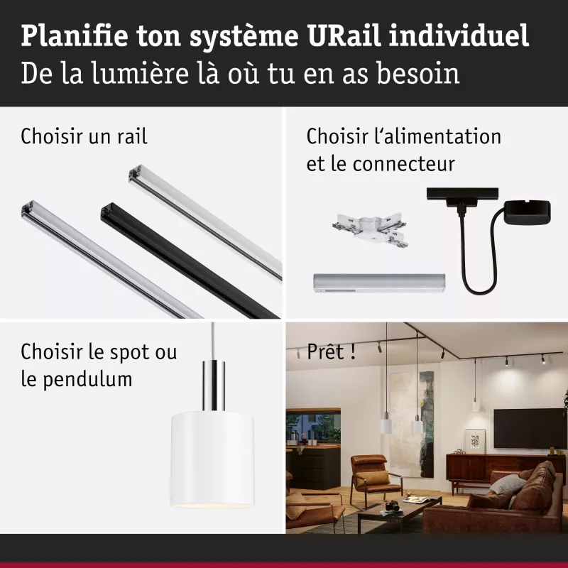 URail Abat-jour 2Easy Tallis 160mm