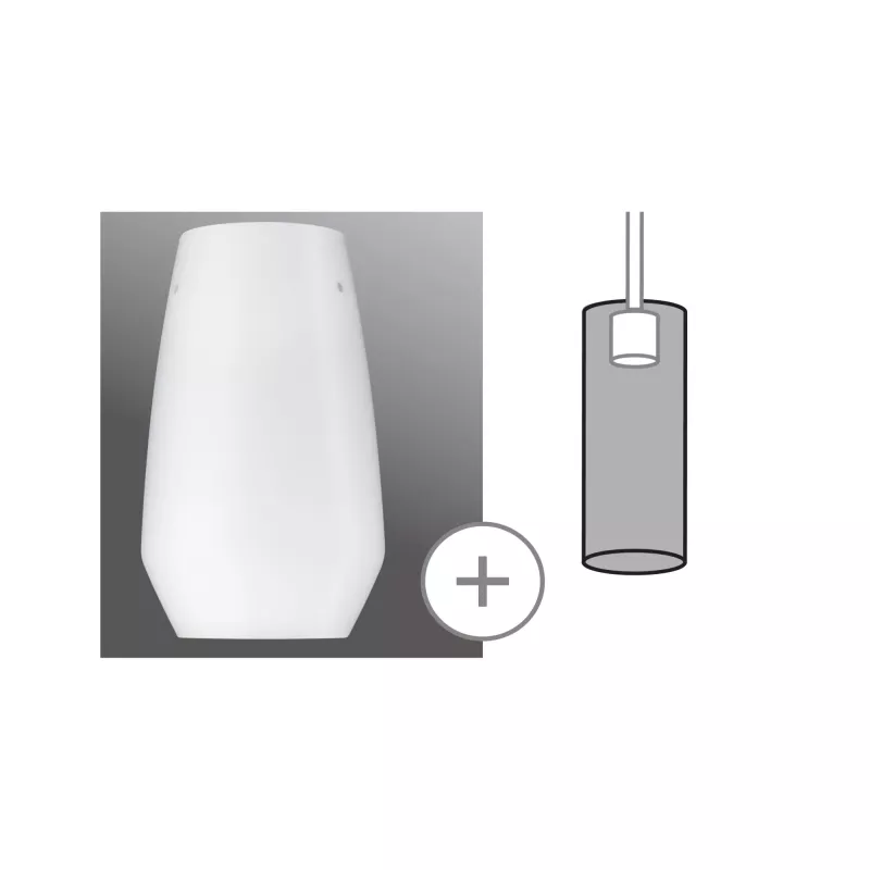 URail Lampshade 2Easy Vento 170mm Opal