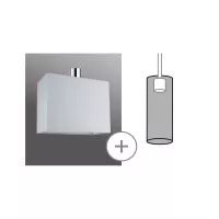 URail Lampenschirm 2Easy Verona 250x200mm Grau - système d'accrochage et décoration - détail 4