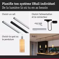 URail Abat-jour 2Easy Vitus 110mm Bois - système d'accrochage et décoration - détail 7