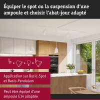 URail Abat-jour DecoSystems Alvaro 144mm - système d'accrochage et décoration - détail 14