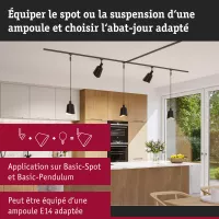 URail Abat-jour DecoSystems Alvaro 144mm - système d'accrochage et décoration - détail 23