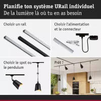 URail Abat-jour DecoSystems Alvaro 144mm - système d'accrochage et décoration - détail 25