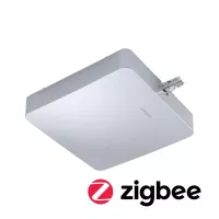 URail Alimentation électrique Smart Home Zigbee 3.0 Centre 227x196mm max. 300W Chrome mat - système d'accrochage et décoration - détail 2