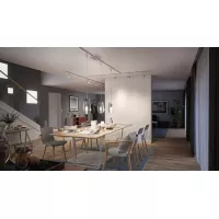 URail Alimentation électrique Smart Home Zigbee 3.0 Centre 227x196mm max. 300W Chrome mat - système d'accrochage et décoration - détail 5