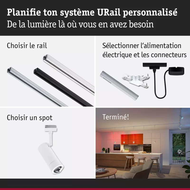 URail Spot Smart Home Zigbee 3.0 Tarie RGBW 230lm 4.5W RGBW+ regulable 230V