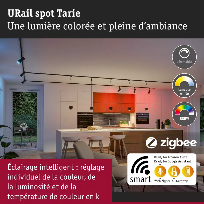 URail Spot Smart Home Zigbee 3.0 Tarie RGBW 230lm 4.5W RGBW+ regulable 230V