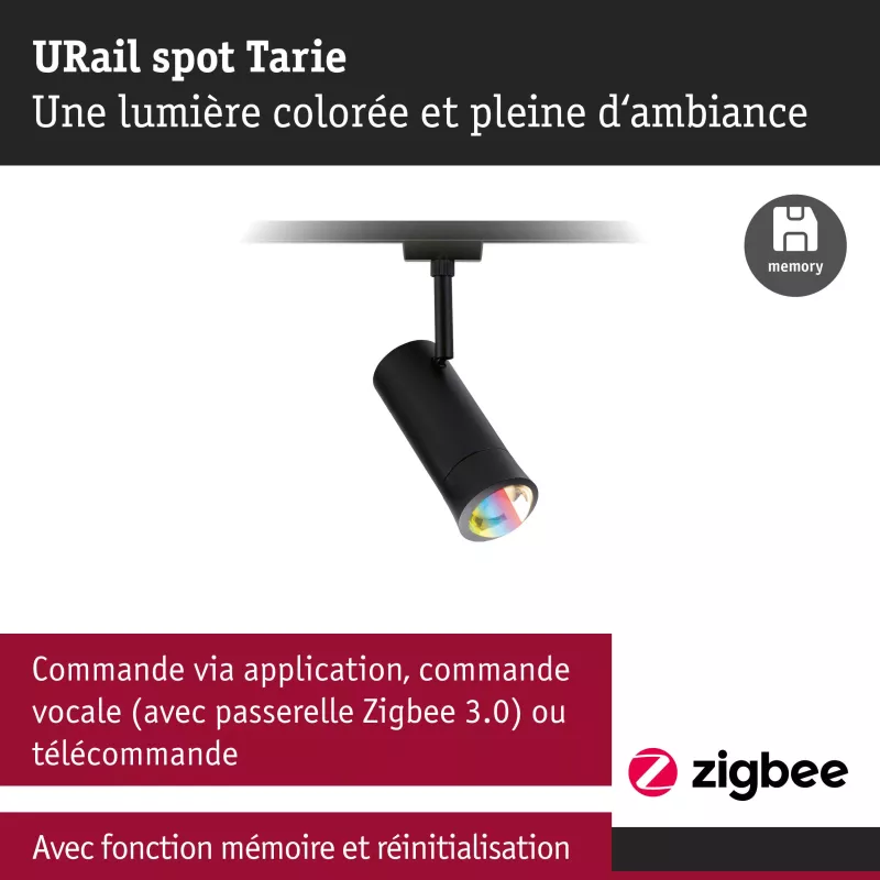 URail Spot Smart Home Zigbee 3.0 Tarie RGBW 230lm 4,5W RGBW+ dimmbar 230V