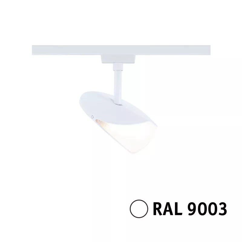Foco para riel URail, atenuación en 3 pasos, Alejandro, 800 lm, 10 W, 3000 K, regulable, 230 V