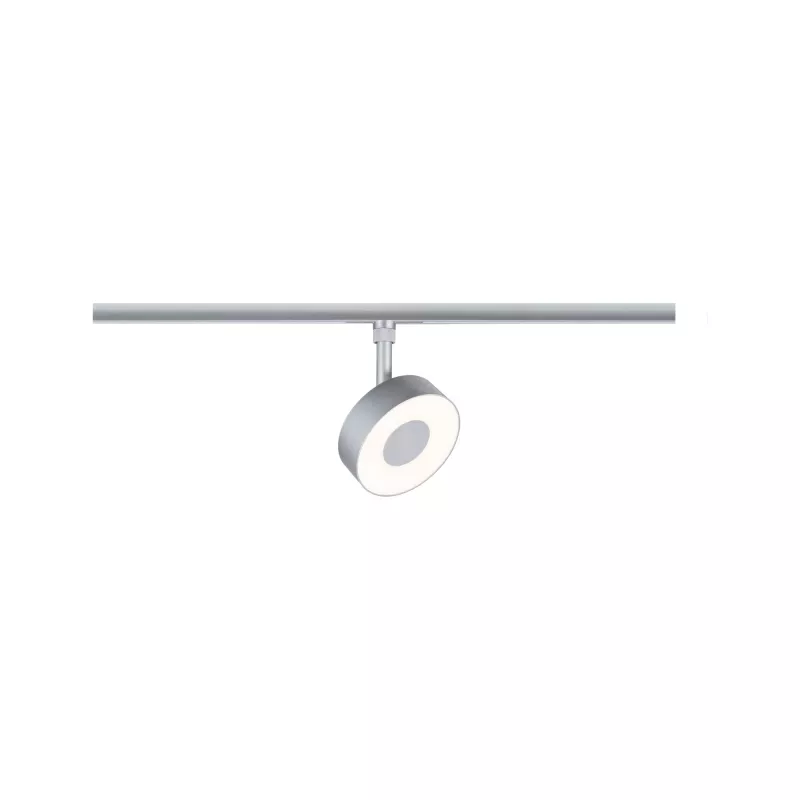 URail Schienenstrahler, 3-stufig dimmbar, rund, 250 lm, 5 W, 2700–4000 K, 230 V, matt verchromt