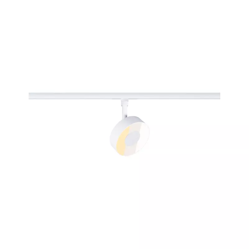 URail Schienenstrahler, 3-stufig dimmbar, rund, 280 lm, 5 W, 2700–4000 K, 230 V, Signalweiß - système d'accrochage et décoration