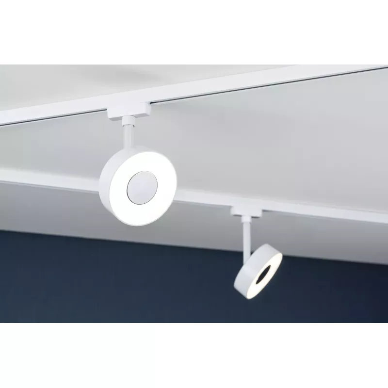 Foco URail para riel, regulable en 3 niveles, circular, 280 lm, 5 W, 3000 K, 230 V