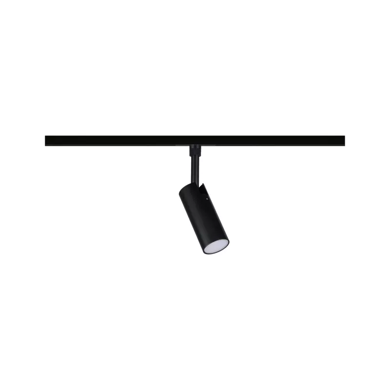 Foco individual Tubo para riel URail, regulable en 3 pasos, 200 lm, 4 W, 2700-4000 K, 230 V, negro mate.