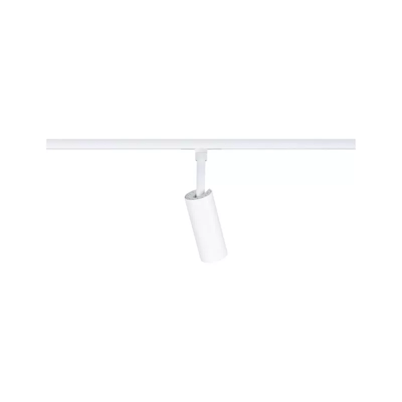 Foco individual Tubo para riel URai con atenuación en 3 pasos, 320 lm, 4 W, 2700-4000 K, regulable, 230 V, luz blanca.