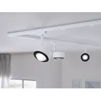 URail Gleisstrahler Aldan Einzelstrahler 470 lm 8 W 4000 K dimmbar 230 V Signalweiß - système d'accrochage et décoration - détail 11