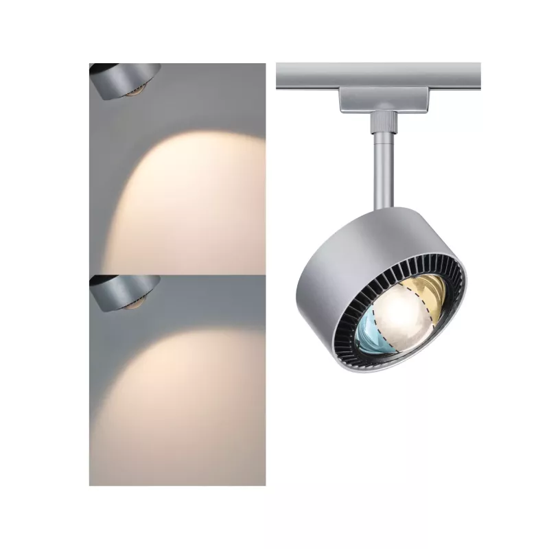 URail Spot sur rail Aldan Spot individuel 500lm 8W White Switch 230V