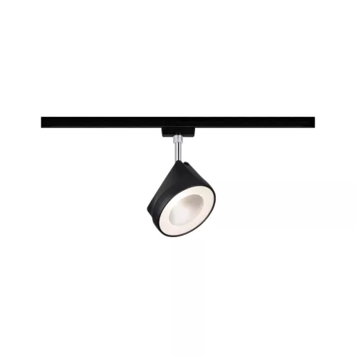URail Arena Track Spot, Individual Spotlight, 800lm, 14W, 2700K, Dimmable, 230V, Matte Black, Chrome