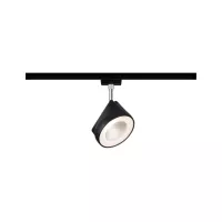 URail Spot sur rail Arena Spot individuel 800lm 14W 2700K gradable 230V Noir mat, Chrome - système d'accrochage et décoration - détail 1