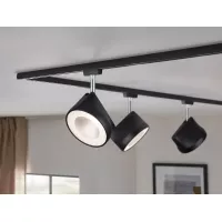 Foco individual URail Arena Track Spot, 800 lm, 14 W, 2700 K, regulable, 230 V, negro mate, cromado. - système d'accrochage et décoration - détail 7