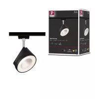 URail Arena Track Spot, Individual Spotlight, 800lm, 14W, 2700K, Dimmable, 230V, Matte Black, Chrome - système d'accrochage et décoration - détail 8