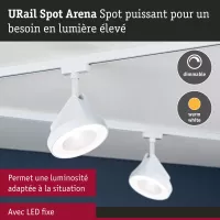 URail Spot sur rail Arena Spot individuel 850lm 15W 2700K gradable 230V Blanc signal - système d'accrochage et décoration - détail 6