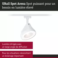 URail Spot sur rail Arena Spot individuel 900lm 15,1W 4000K gradable 230V Blanc signal - système d'accrochage et décoration - détail 7