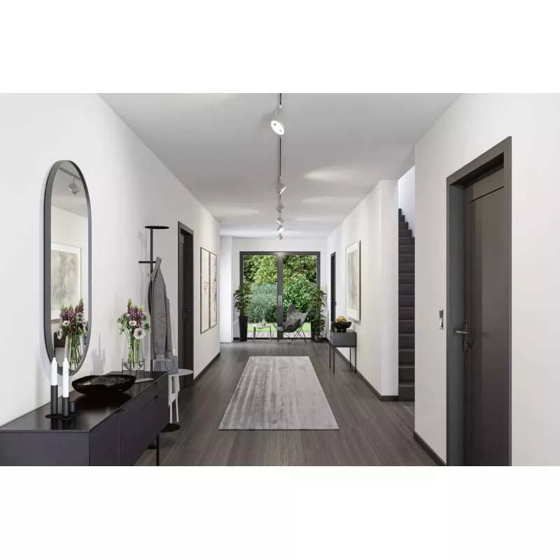 URail Spot sur rail Arena Spot individuel 950lm 15,3W 4000K gradable 230V Chrome mat, Chrome