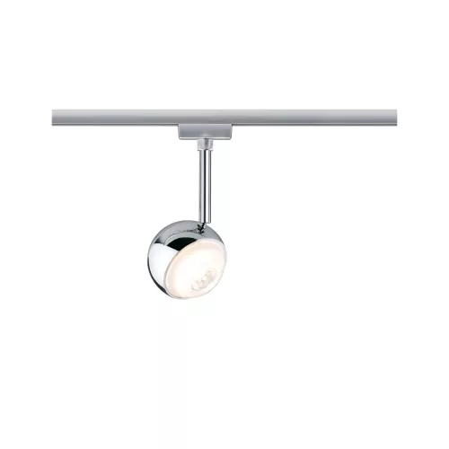 URail Track spotlight Capsule II Individual spotlight 439lm 6.3W 2700K dimmable 230V Matt chrome, Chrome