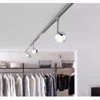 URail Schienenstrahler Capsule II Einzelstrahler 439 lm 6,3 W 2700 K dimmbar 230 V Mattchrom, Chrom - système d'accrochage et décoration - détail 5
