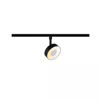 Foco para riel URail Circle 160lm 5W 2700 - 4000K regulable 230V Negro mate - système d'accrochage et décoration - détail 1