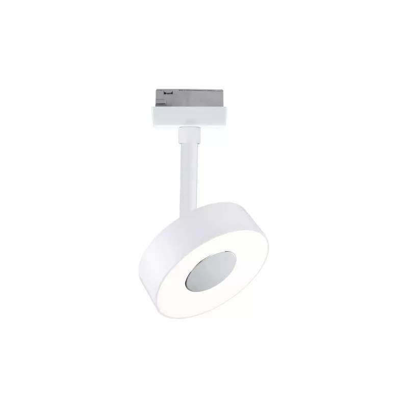 Foco circular para riel URail, 180 lm, 5 W, 3000 K, regulable, 230 V, color blanco señal.