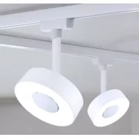 URail Gleisstrahler, rund, 180 lm, 5 W, 3000 K, dimmbar, 230 V, Signalweiß - système d'accrochage et décoration - détail 13