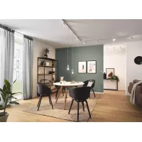 URail Gleisstrahler, rund, 190 lm, 5 W, 4000 K, dimmbar, 230 V, Signalweiß - système d'accrochage et décoration - détail 10