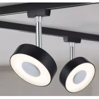 URail Track spotlight Circle 200lm 5W 2700K dimmable 230V Matt black - système d'accrochage et décoration - détail 8